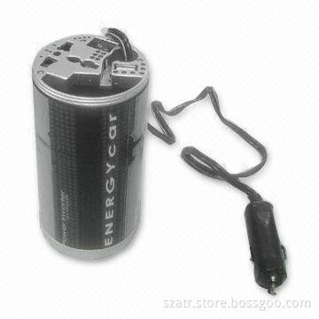 Car Power Inverter with 150W Rated Power, 10.5 to 15V DC Input Voltage and 5V, 500mA USB Output